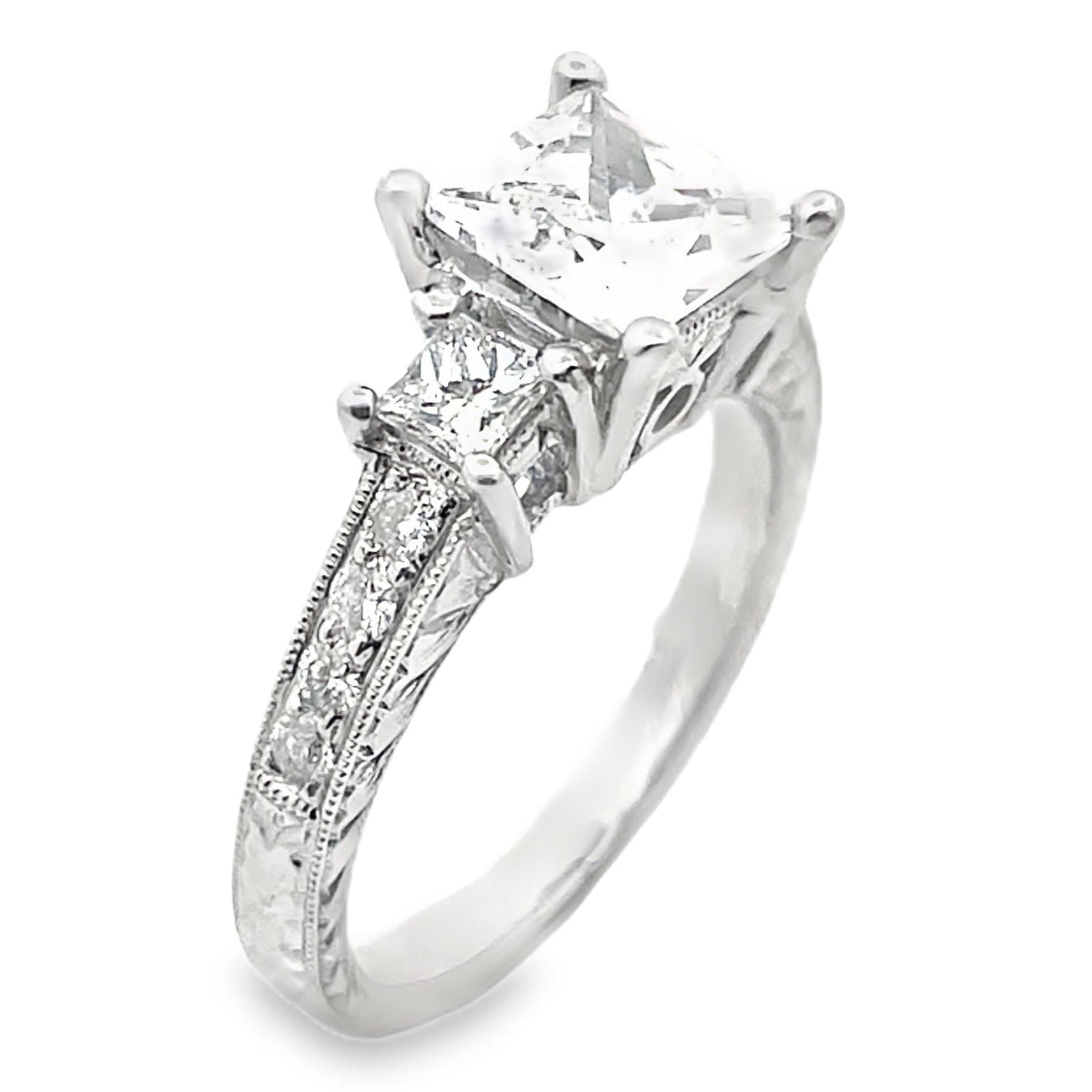 Kirk Kara SS6809D-R 18K White Gold Isabella Diamond Engagement Ring