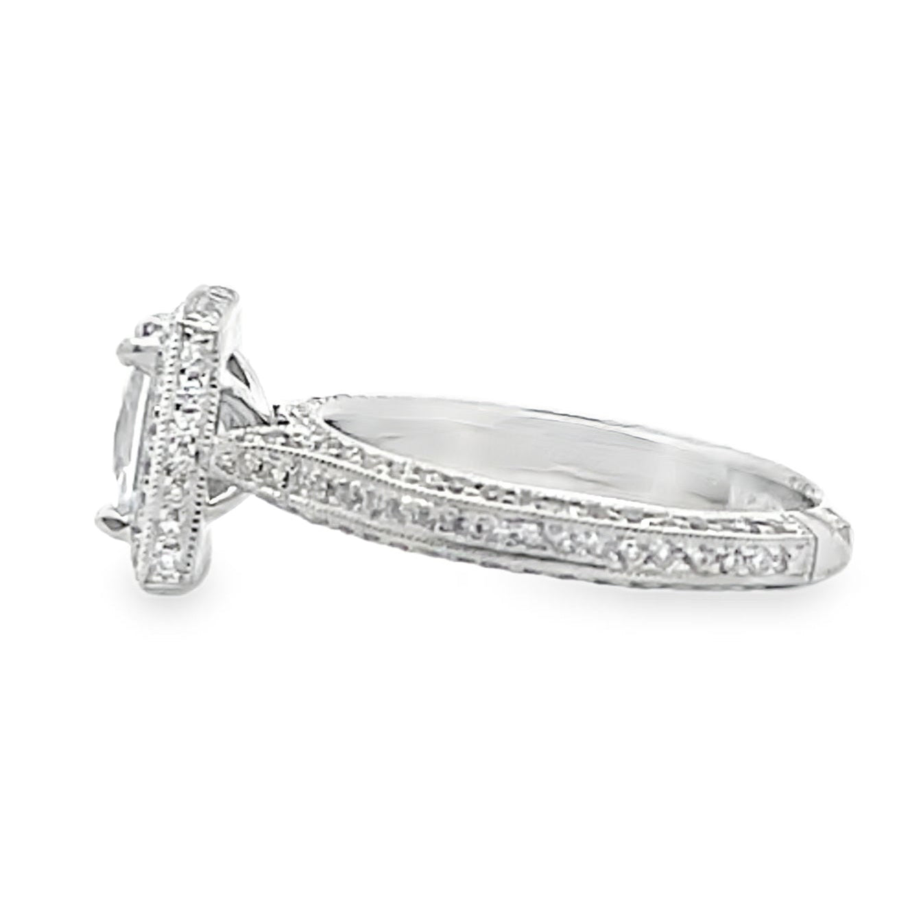 Kirk Kara SS6862-R Carmella 18K White Gold Engagement Ring