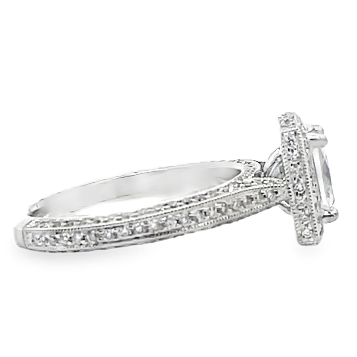 Kirk Kara SS6862-R Carmella 18K White Gold Engagement Ring