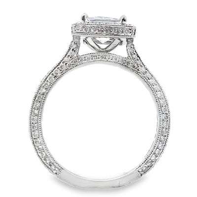 Kirk Kara SS6862-R Carmella 18K White Gold Engagement Ring