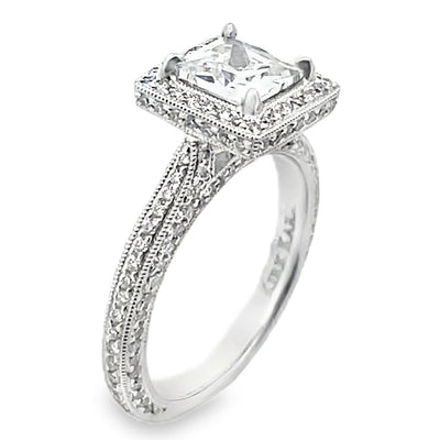 Kirk Kara SS6862-R Carmella 18K White Gold Engagement Ring