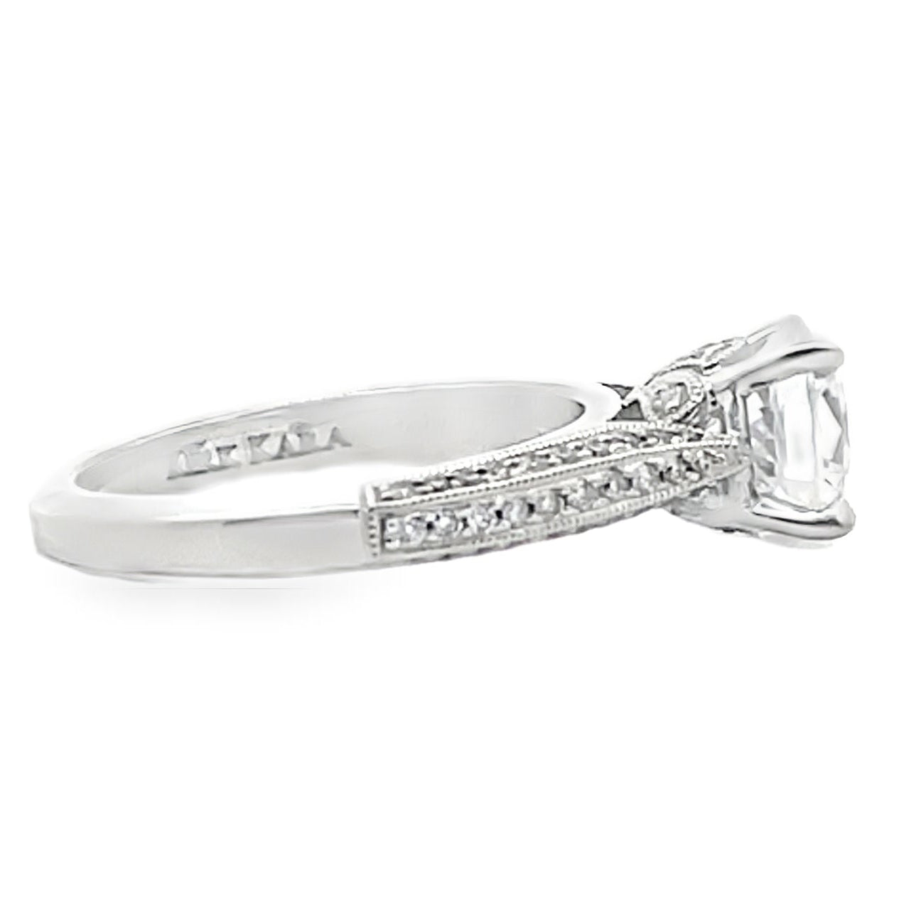Kirk Kara SS6947A-R Carmella 18K White Gold Diamond Engagement Ring