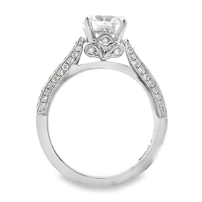 Kirk Kara SS6947A-R Carmella 18K White Gold Diamond Engagement Ring