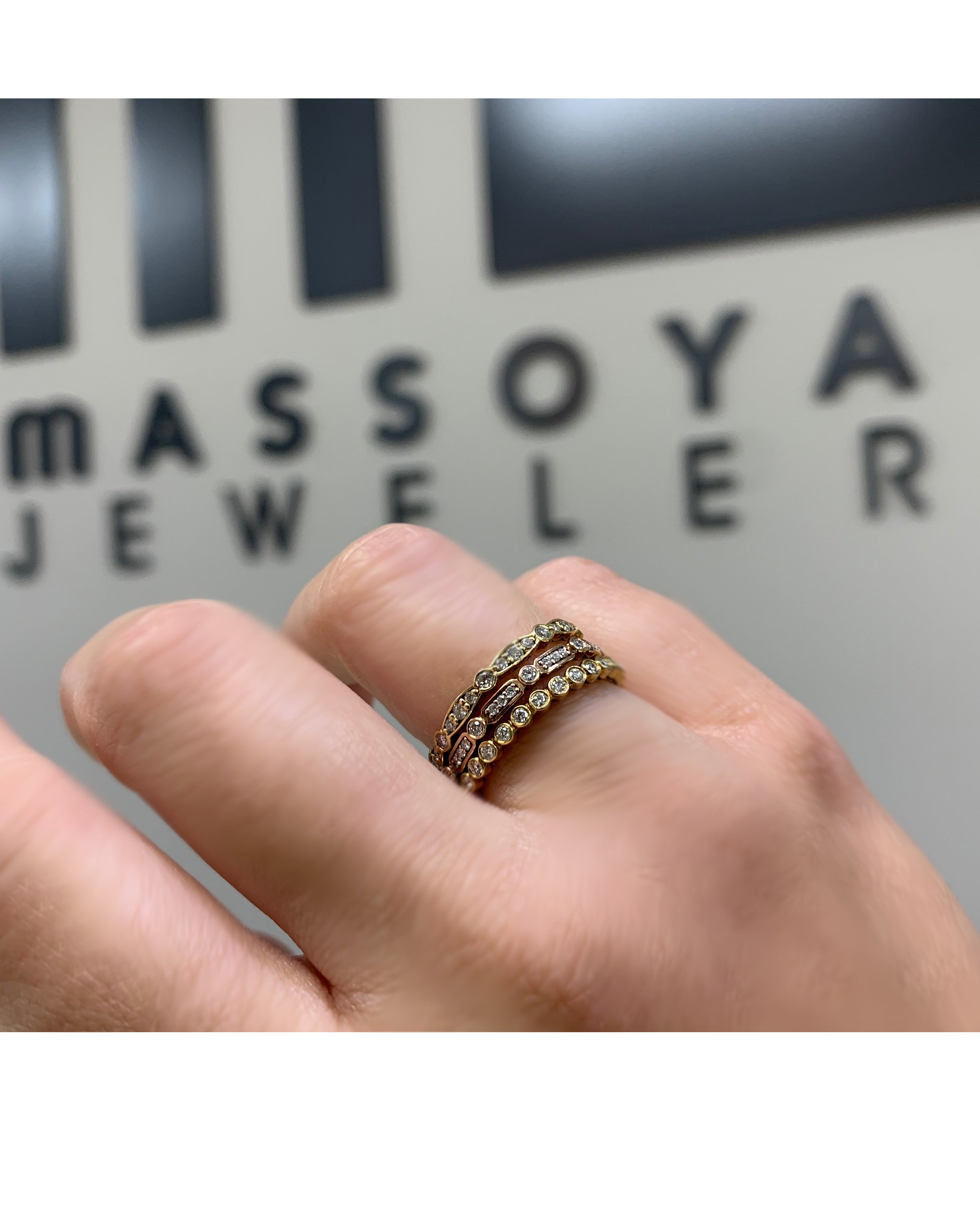 Tacori 202-2 ET Y Sculpted Crescent Eternity Ring in 18K Yellow Gold