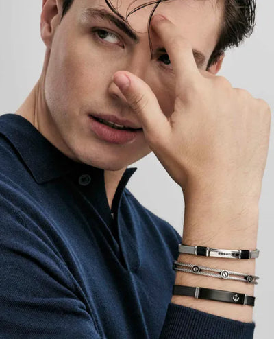 Nomination 135004/002 #SEALOVER Link Bracelet Black Anchor