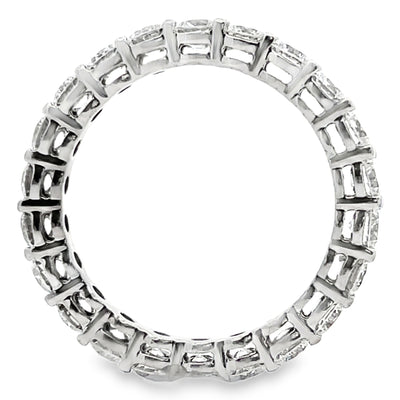 14K White Gold Shared Prong Diamond Eternity Band 2.30 carats