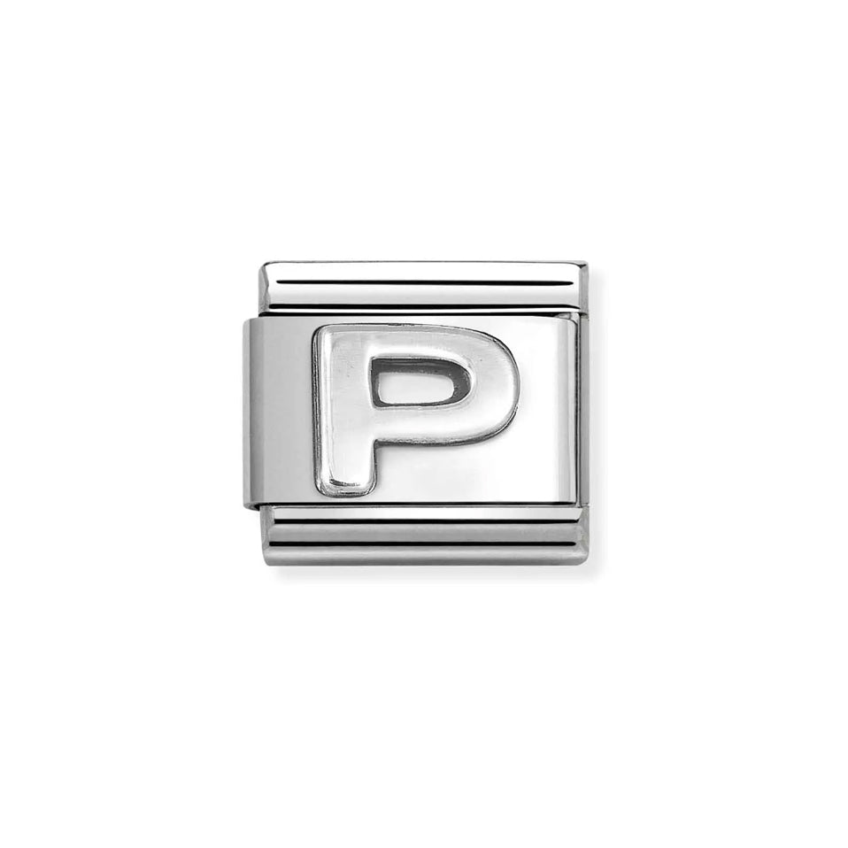 Nomination Composable 330113/16 Silver P Initial