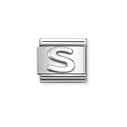 Nomination Composable 330113/19 Silver S Initial