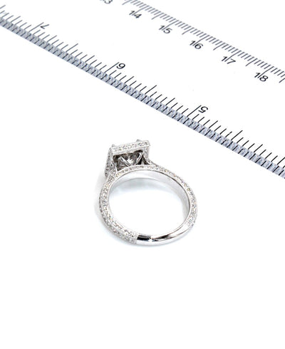 Kirk Kara SS6862-R Carmella 18K White Gold Engagement Ring