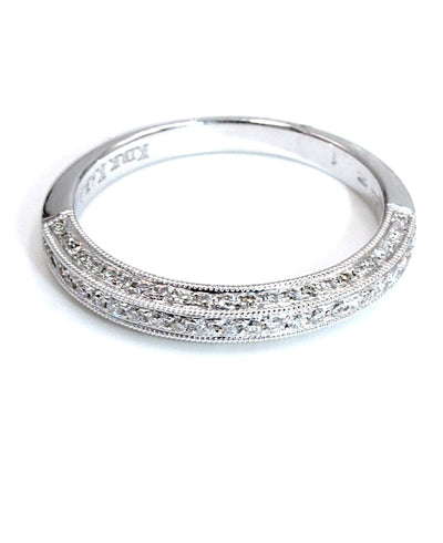 Kirk Kara SS6947A-B1 Carmella Hand Engraved Wedding Band