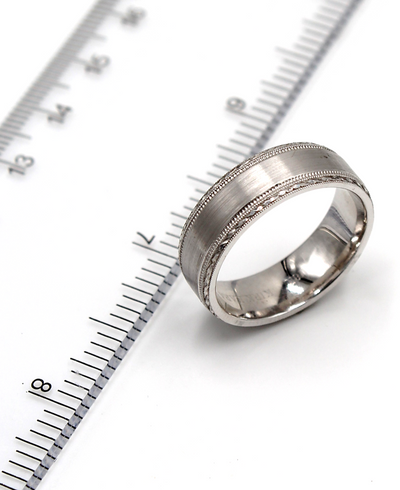 Kirk Kara SS6974M-B Artin 18K White Gold Wedding Band