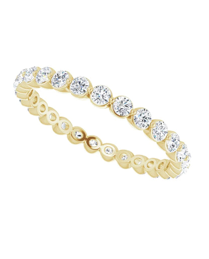 14K Yellow Gold Diamond Eternity Band
