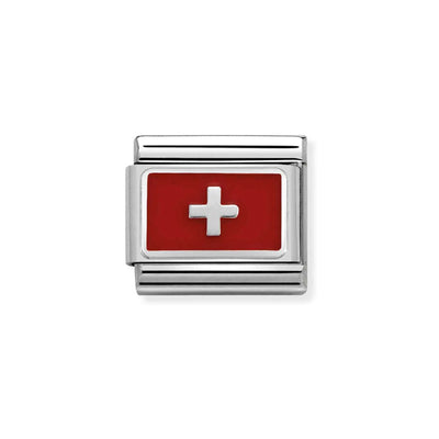 Nomination Composable Link 330207/17 Classic FLAGS Switzerland
