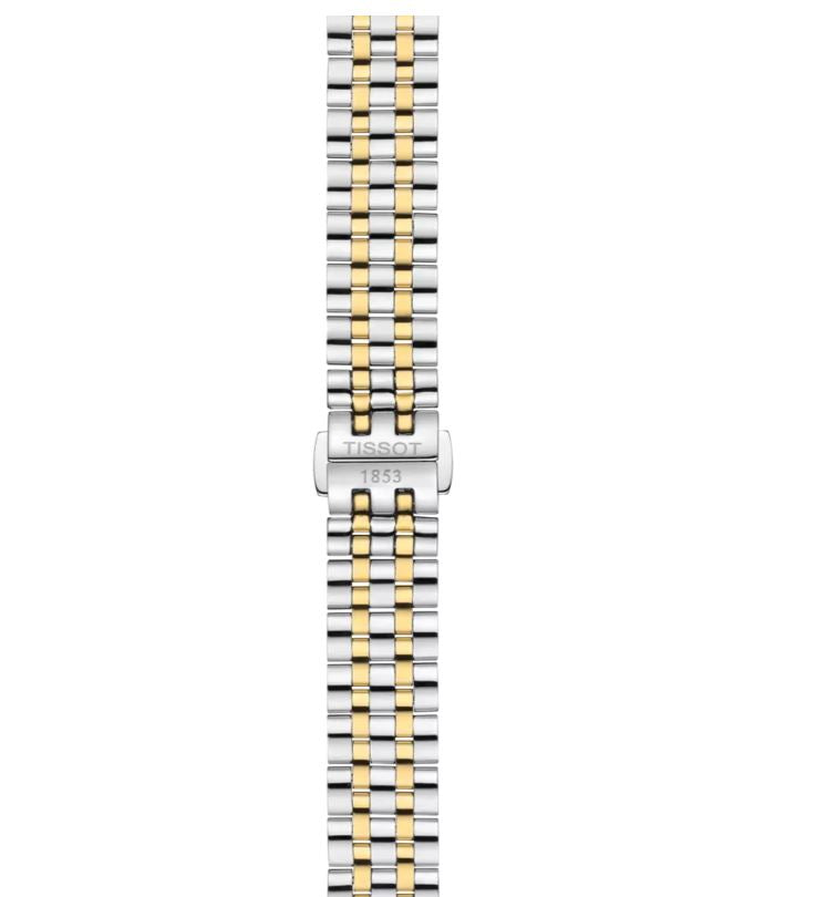 Tissot T122.210.22.033.00 Carson Premium Ladies Swiss Quartz Two Tone Watch with Roman Numerals