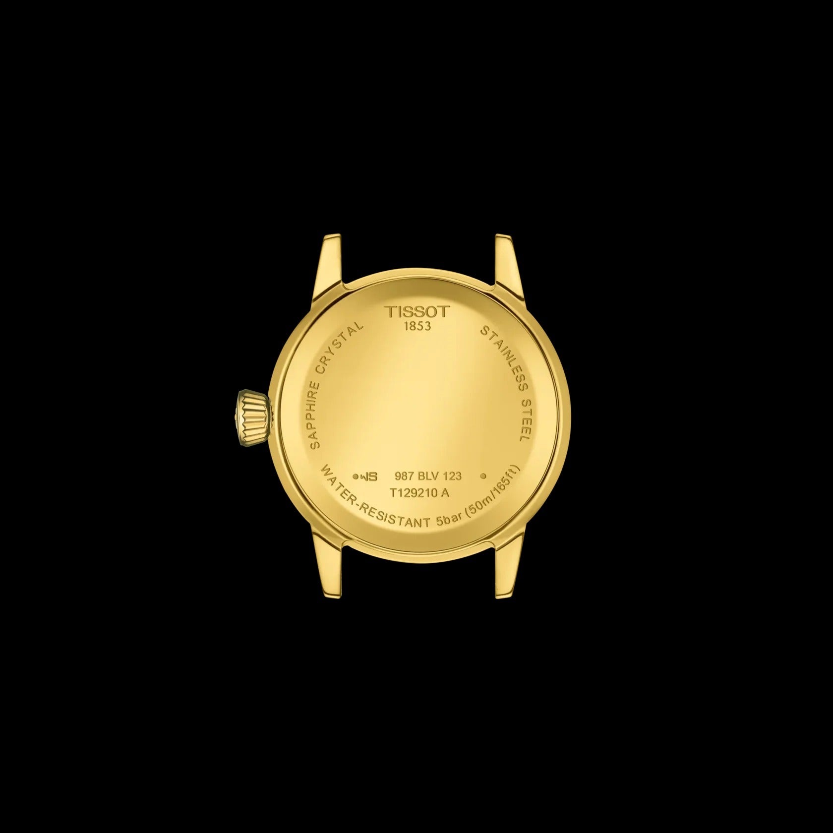 Tissot T129.210.33.263.00 Classic Dream 28mm Gold Color Watch with Black Roman Numerals and Gold Color Dial