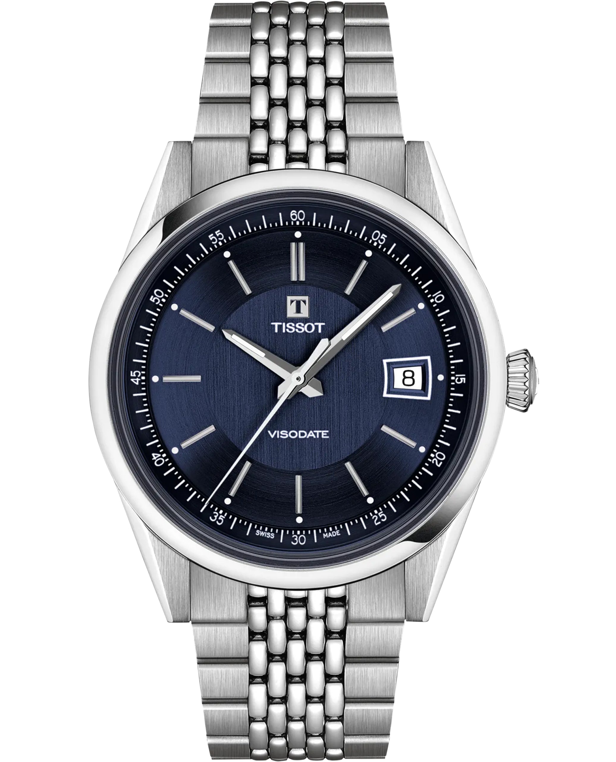 Tissot T157.407.11.041.00 Visodate Blue Dial 39mm Watch