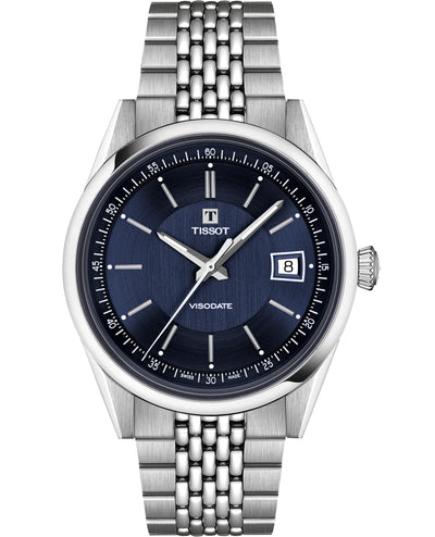 Tissot T157.407.11.041.00 Visodate Blue Dial 39mm Watch