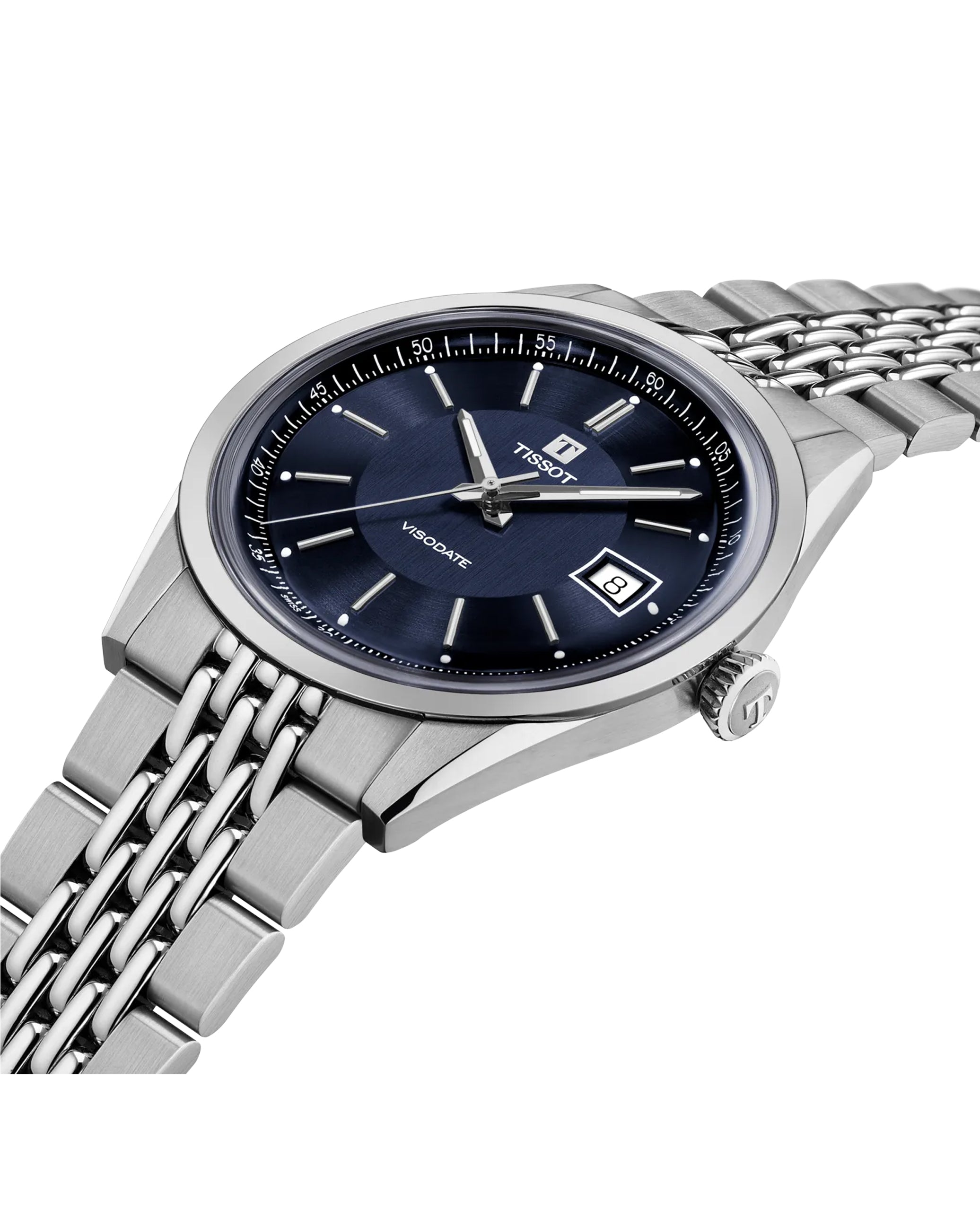 Tissot T157.407.11.041.00 Visodate Blue Dial 39mm Watch