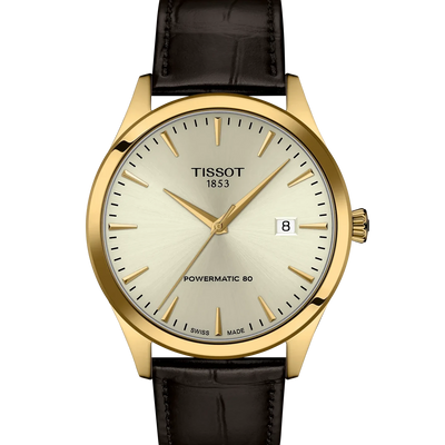 Tissot T158.407.36.261.00 Classic Dream Gold Color 40mm Watch with Swiss Automatic Movement