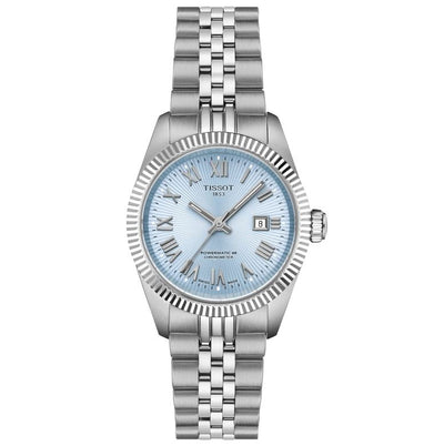 Tissot T156.208.11.353.00 Ballade 30mm Watch with Automatic Movement and Ice Blue Dial