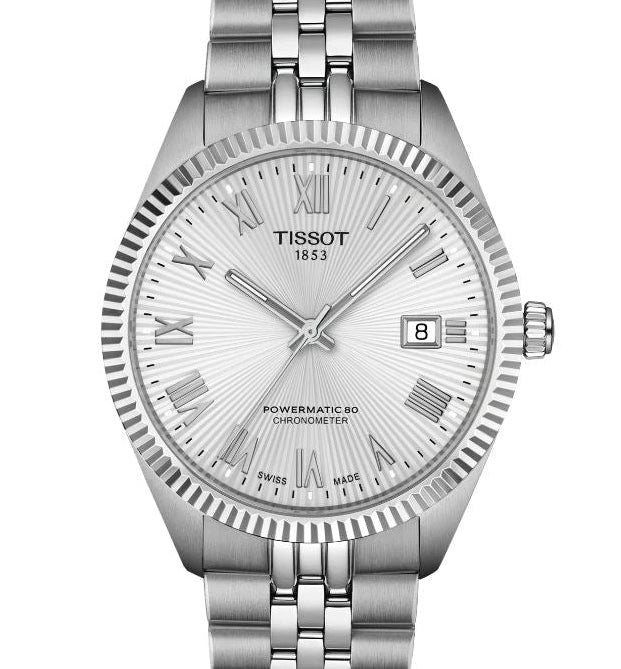 Tissot T156.408.11.033.00 Ballade 39mm Watch with Silver Dial and Swiss Automatic Movement