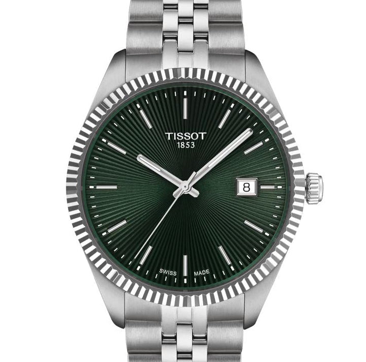 Tissot T156.410.11.091.00 Ballade 40mm Watch with Green Dial