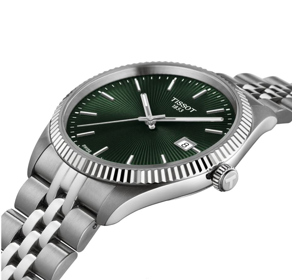 Tissot T156.410.11.091.00 Ballade 40mm Watch with Green Dial