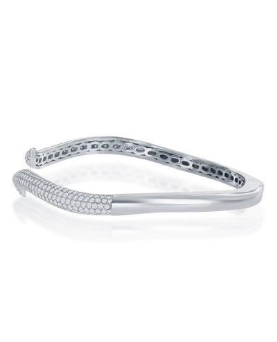Sterling Silver Hinged Bangle Bracelet