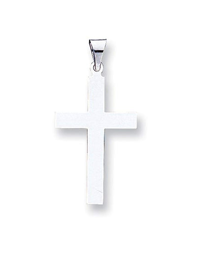 14K White Gold Cross (Choose free shipping at checkout)