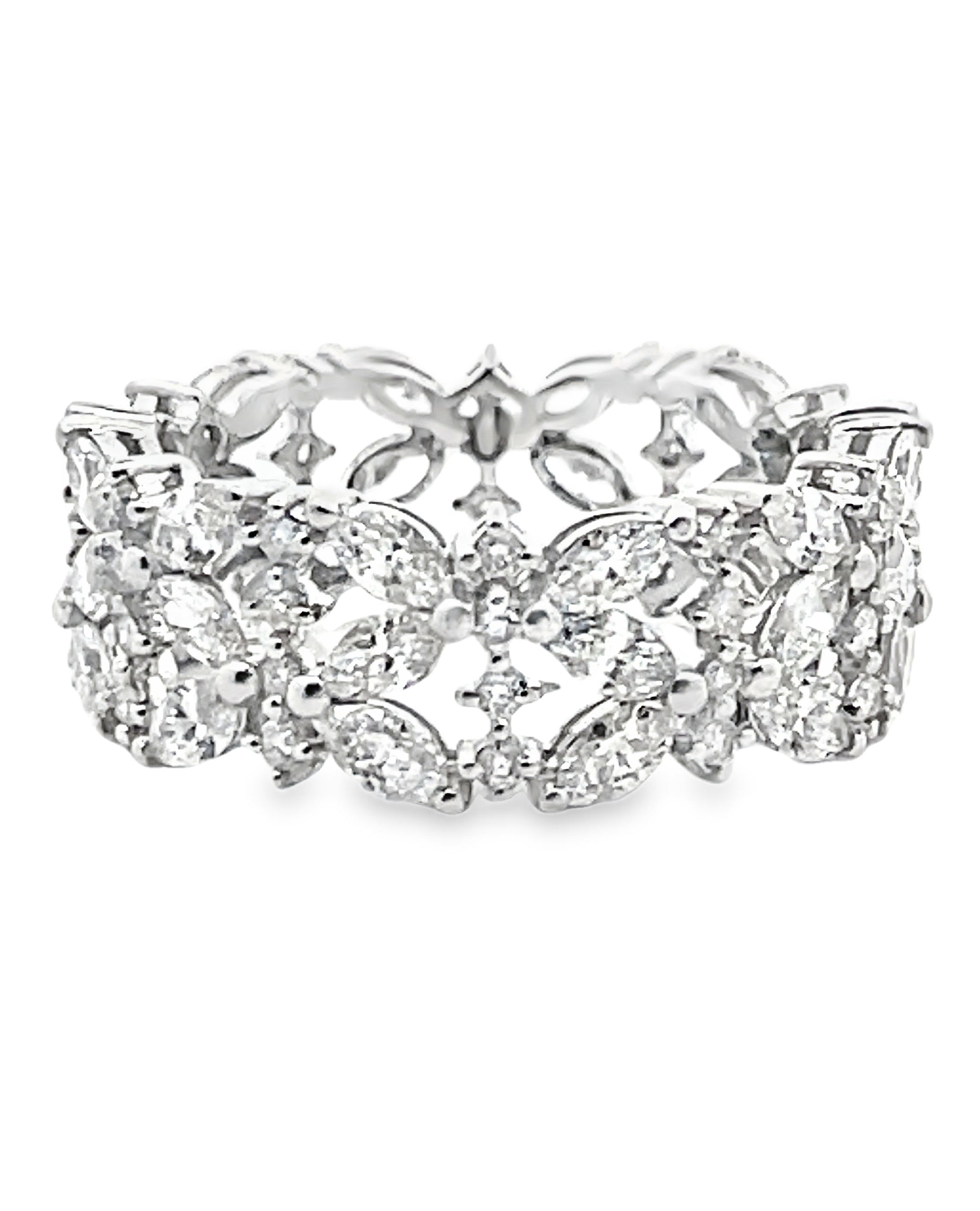 18K White Gold 2.44 Carat Diamond Ring