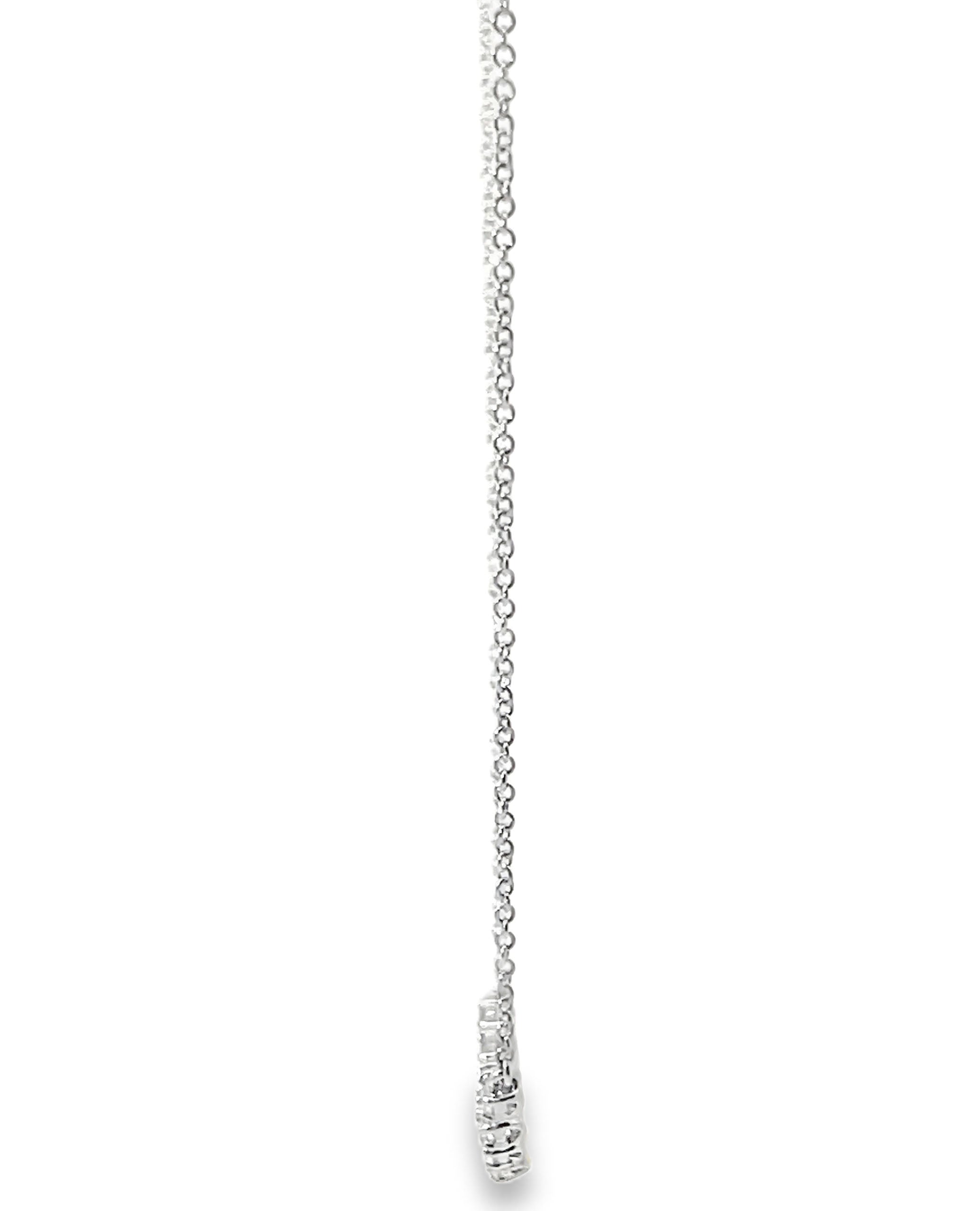 Zeghani ZP830 14K White Gold Necklace