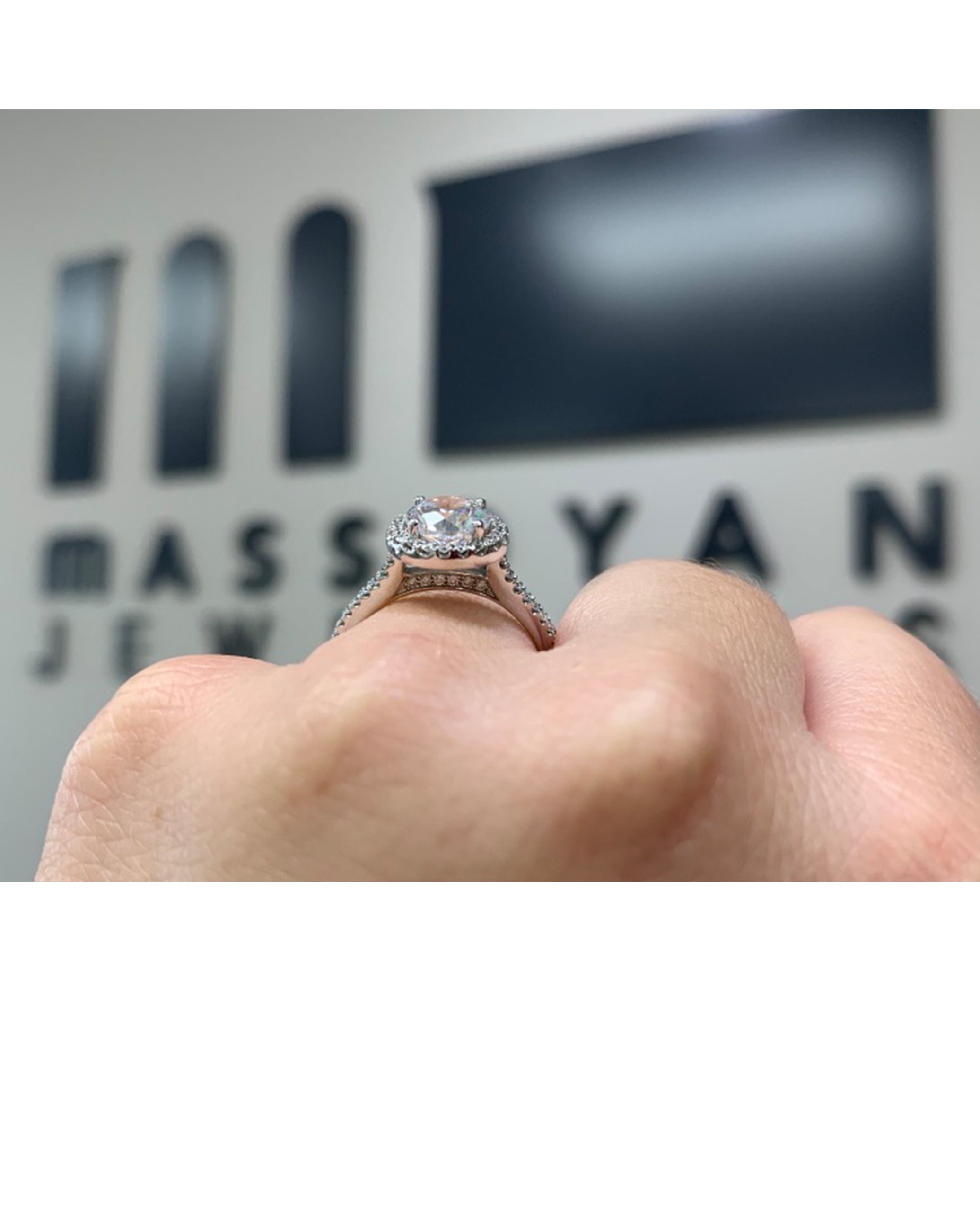 Zeghani ZR498 Engagement Ring