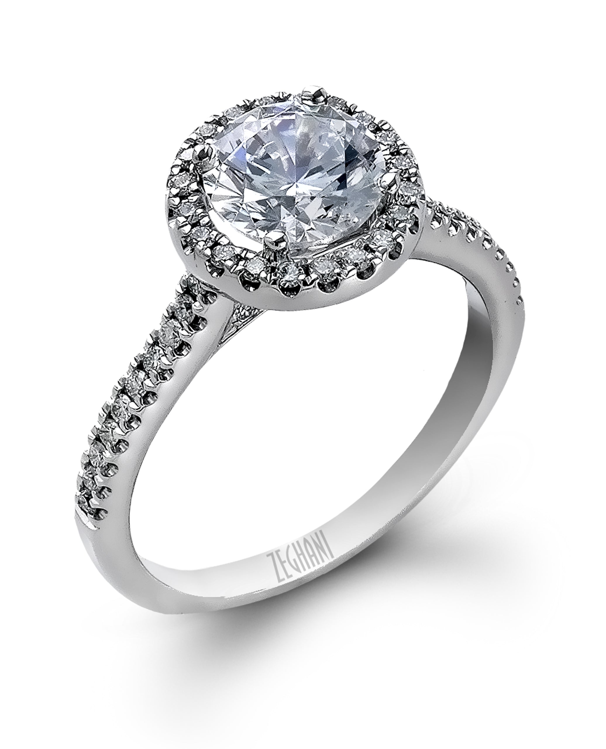 Zeghani ZR498 Engagement Ring