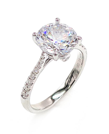 Zeghani ZR750 Solitaire Engagement Ring
