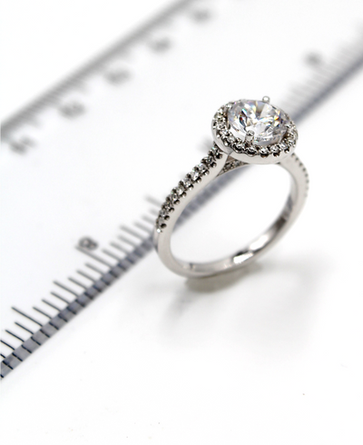 Zeghani ZR498 Engagement Ring Setting with Diamonds 0.32 Carats