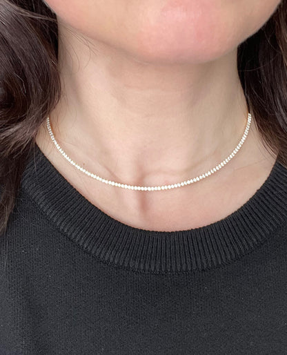 18K Yellow Gold Collar Necklace with Round Diamonds 2.36 Carats