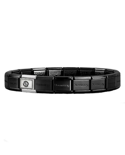 Nomination Composable 030001/SI/066 Classic Band in Stainless Steel Branded - Black Color
