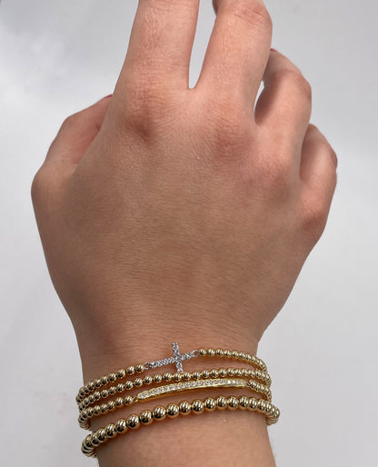 Gold Filled Stackable 3mm Ball Bracelet