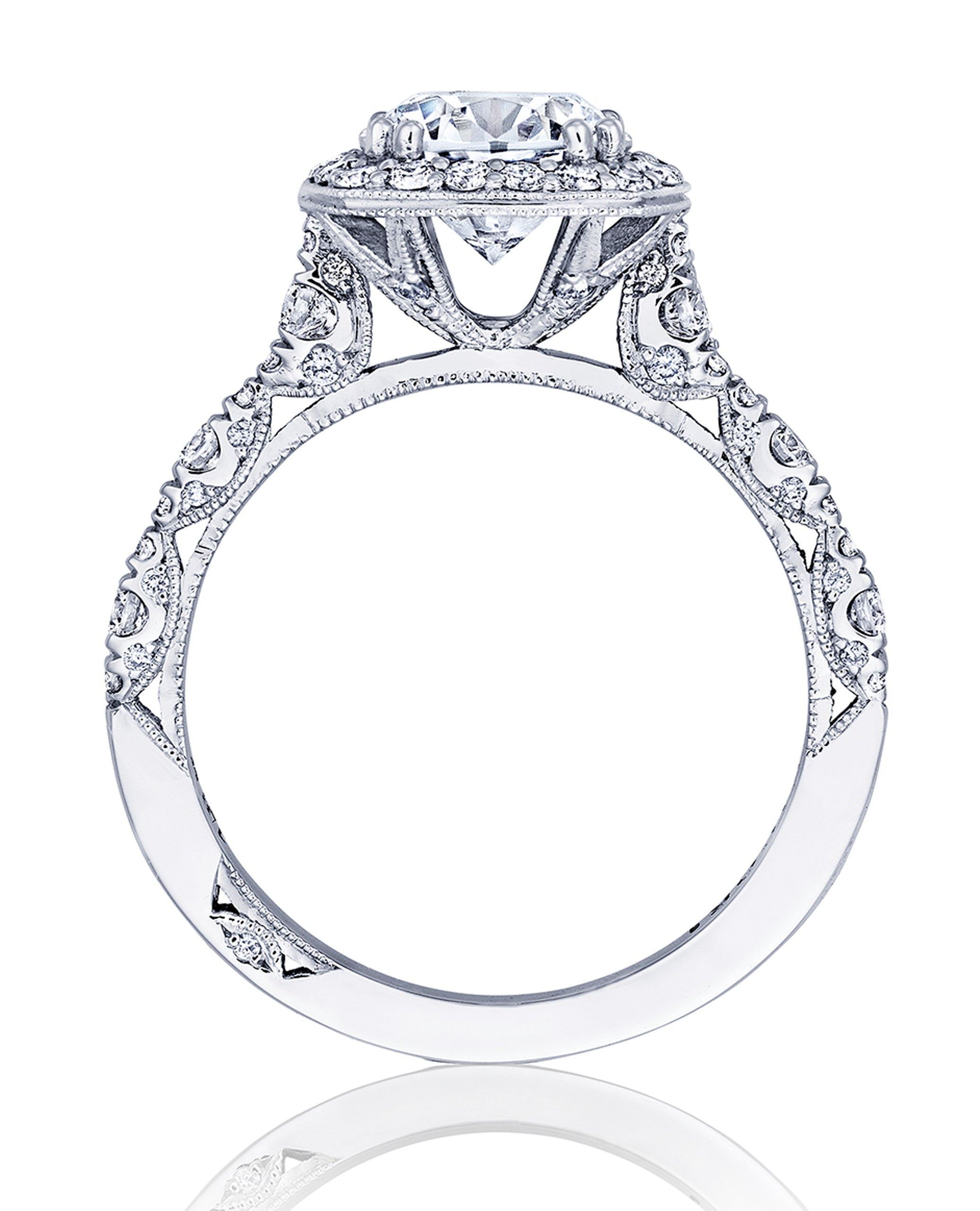 Tacori HT2560 CU7 Petite Crescent Engagement Ring