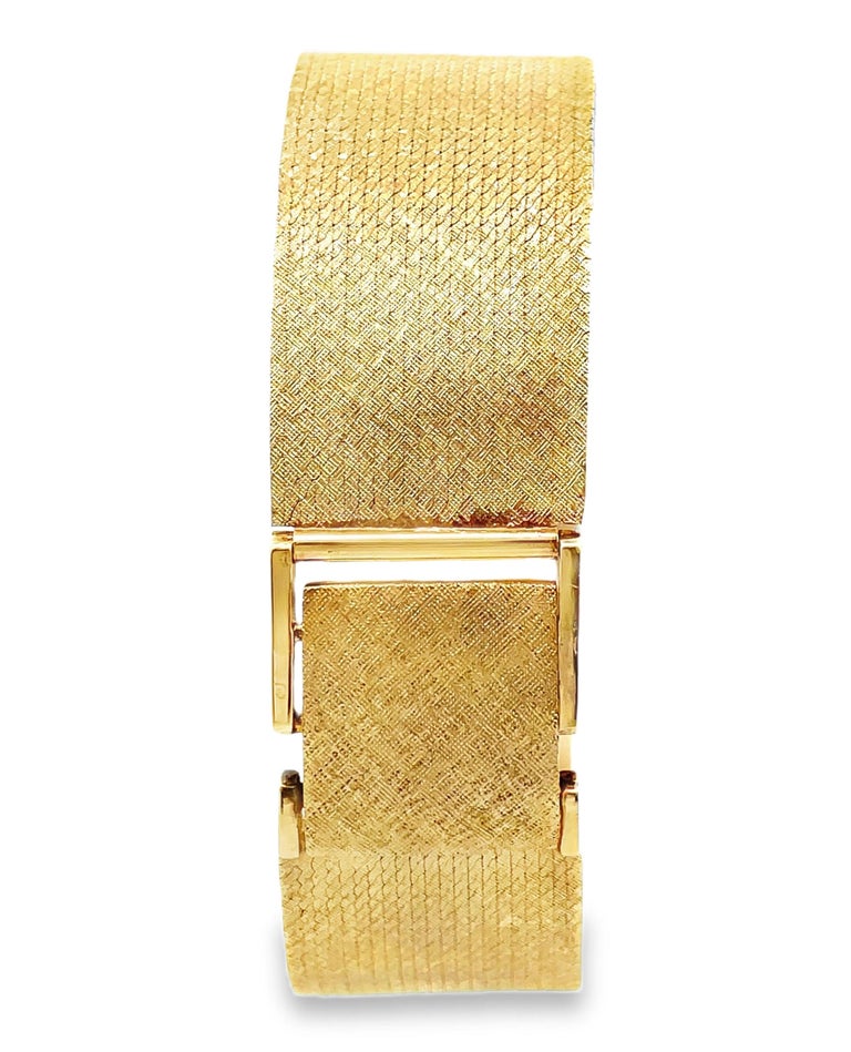 Pre-Owned Vintage Omega Ladies' Diamond Wristwatch in 14K Yellow Gold, Winding, Circa Late 1960's Early 1970's