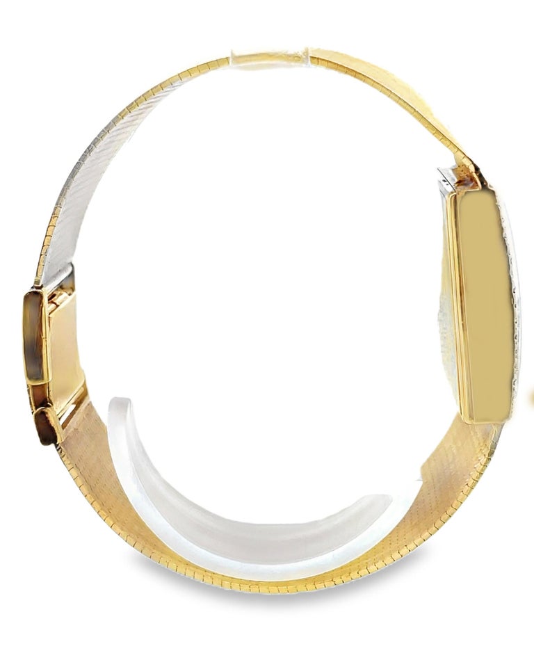 Pre-Owned Vintage Omega Ladies' Diamond Wristwatch in 14K Yellow Gold, Winding, Circa Late 1960's Early 1970's