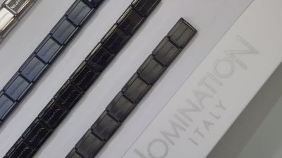 Nomination Composable 030001/SI/002 Classic Band in Stainless Steel Branded - Matte Black Color