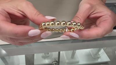Gold Filled Stackable 7mm Ball Bracelet