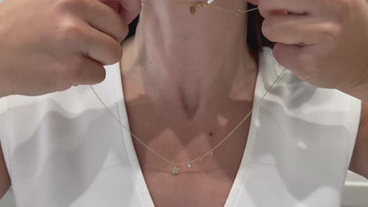 Meira T. 14K Yellow Gold Diamond Star Necklace