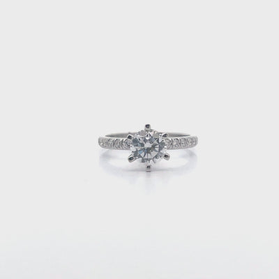 Vanna K 18RGL02DCZ Engagement Ring Setting