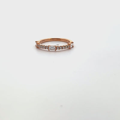18K Rose Gold Diamond Ring