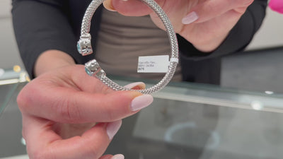 Marcello Pane BRFO 369BA Sterling Silver Bangle Bracelet