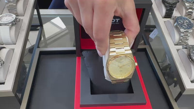 Tissot T137.410.33.021.00 PRX Steel Watch with Gold PVD
