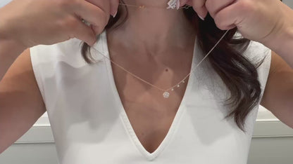 Meira T. 1N7176/TG 14K Rose Gold Signature Disc Necklace