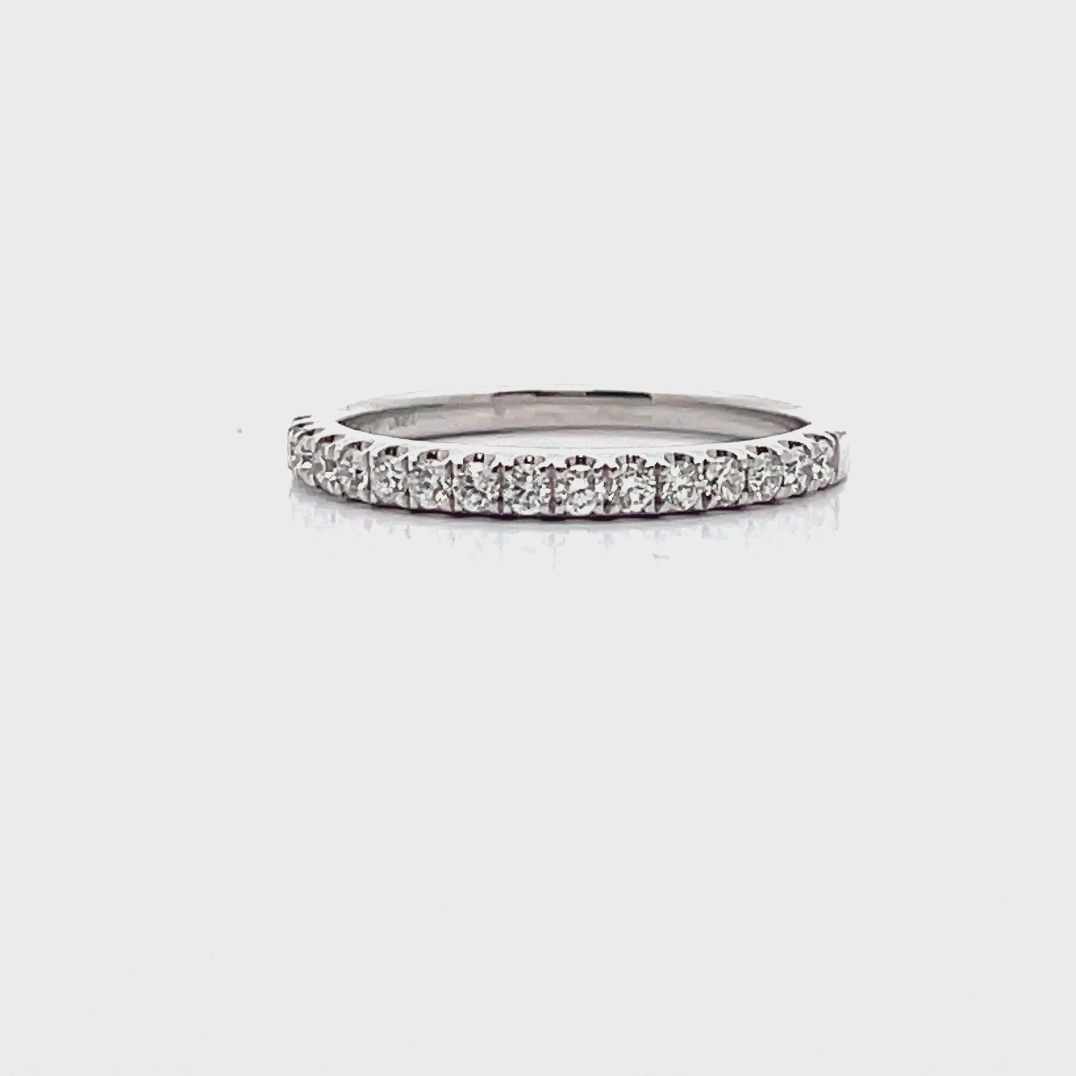 Simon G. 18K White Gold 0.30 Carat Diamond Wedding Band